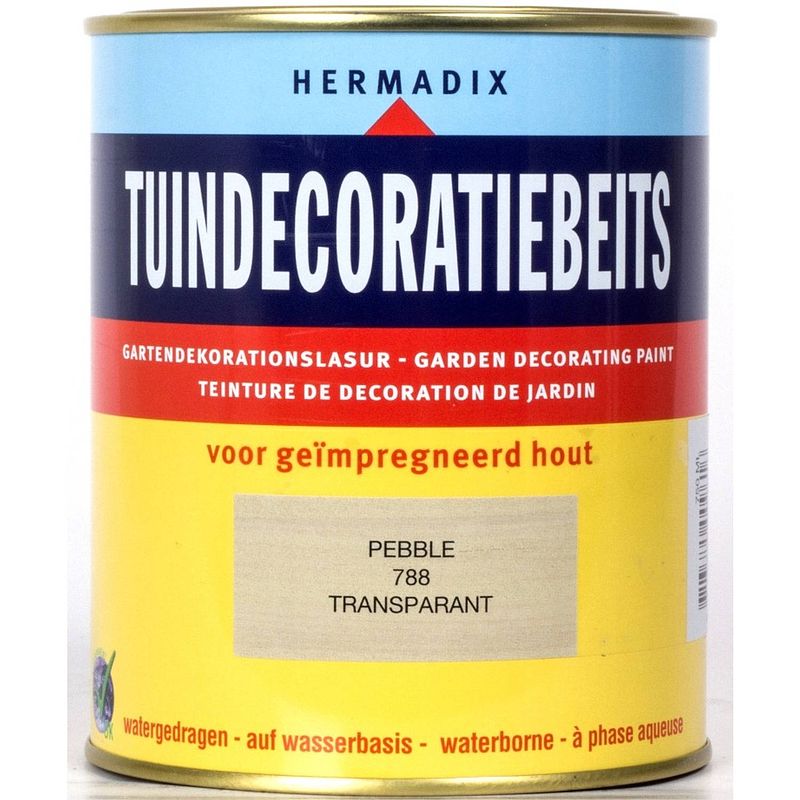 Foto van Hermadix - tuindecoratiebeits 788 pebble 750 ml