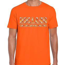 Foto van Holland / nederlands elftal supporter t-shirt oranje voor heren m - feestshirts