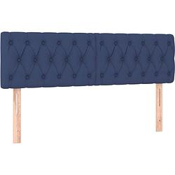 Foto van The living store boxspring bed - pocketvering - middelharde ondersteuning - 140x190x78/88 cm - inclusief matras en