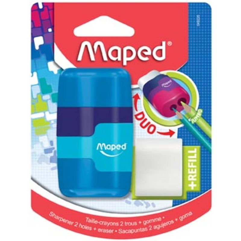 Foto van Maped potloodslijper + gom connect soft touch, op blister