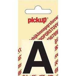 Foto van Plakletter helvetica 40 mm sticker zwarte letter a