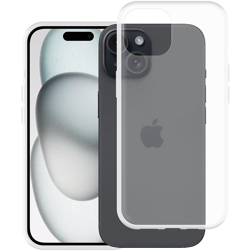 Foto van Just in case soft tpu case voor apple iphone 15 telefoonhoesje transparant