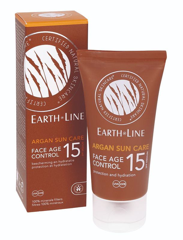Foto van Earth line argan sun care face age control factor 15