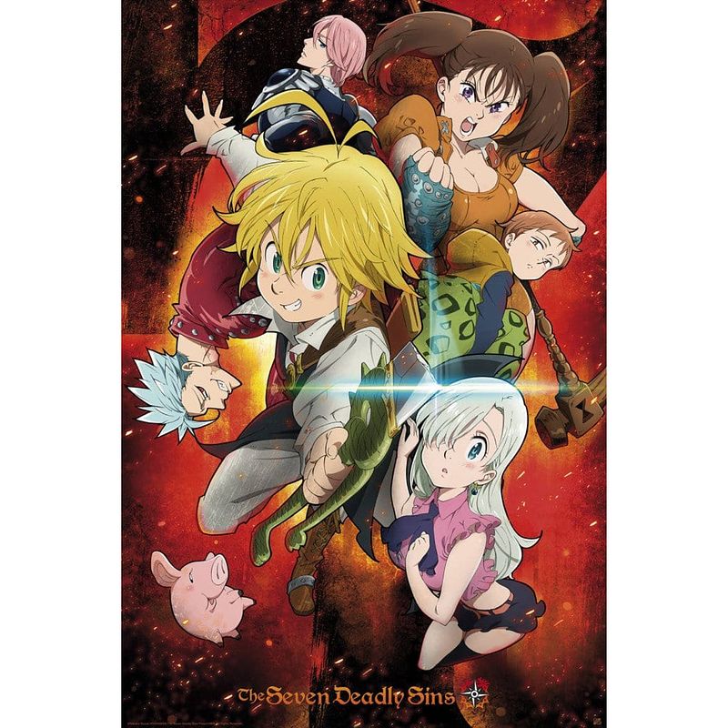 Foto van Abystyle the seven deadly sins characters poster 61x91,5cm