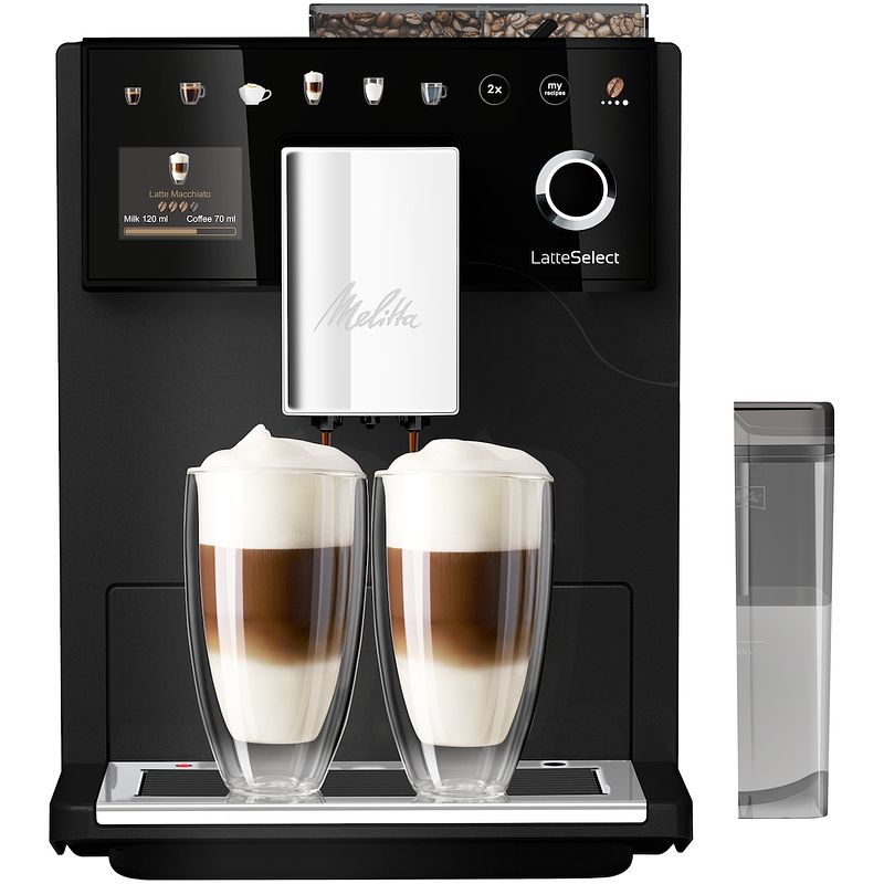 Foto van Melitta latte select f630-212 espresso apparaat zwart