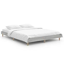 Foto van The living store bedframe - bedframe - afmetingen- 193 x 138 x 20 cm - ken- duurzaam materiaal