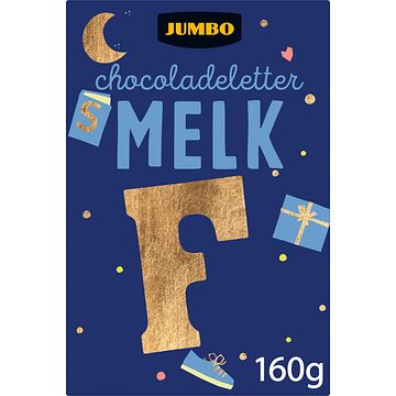 Foto van Jumbo chocoladeletter melk f 160g aanbieding bij jumbo | 2 voor 4.50