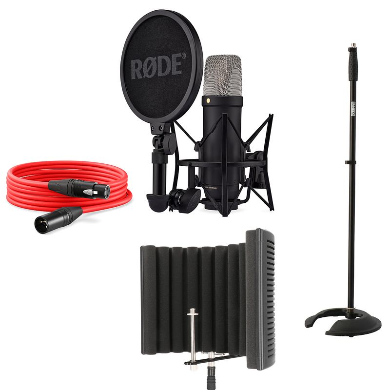 Foto van Rode nt1 5th gen black - bax advised set - studio vocal