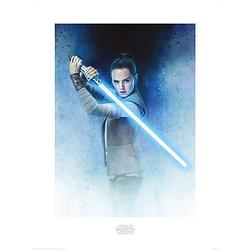 Foto van Pyramid star wars the last jedi rey lightsaber guard kunstdruk 60x80cm