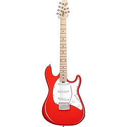 Foto van Sterling by music man cutlass ct30 sss fiesta red elektrische gitaar