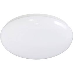 Foto van Led plafondlamp - aigi dyno - opbouw rond 18w - natuurlijk wit 4000k - dimbaar - mat wit - aluminium