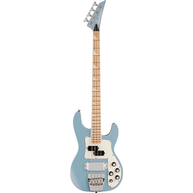 Foto van Jackson x series concert™ cbxnt dx iv maple ice blue metallic elektrische basgitaar