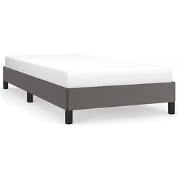 Foto van The living store bedframe - duurzaam kunstleer - bedframe - afmeting- 203 x 83 x 25 cm - ken- geschikt voor 80 x 200 cm