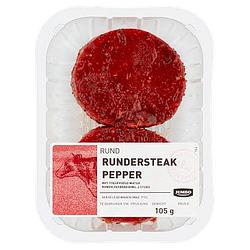 Foto van 3 voor € 9,00 | jumbo rundersteak pepper 2 stuks aanbieding bij jumbo