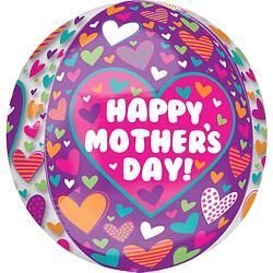 Foto van Amscan folieballon happy mother's day! 38 x 40 cm paars