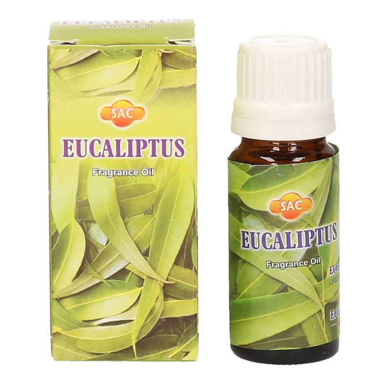 Foto van 2x stuks geurolie eucalyptus 10 ml flesje - geurolie