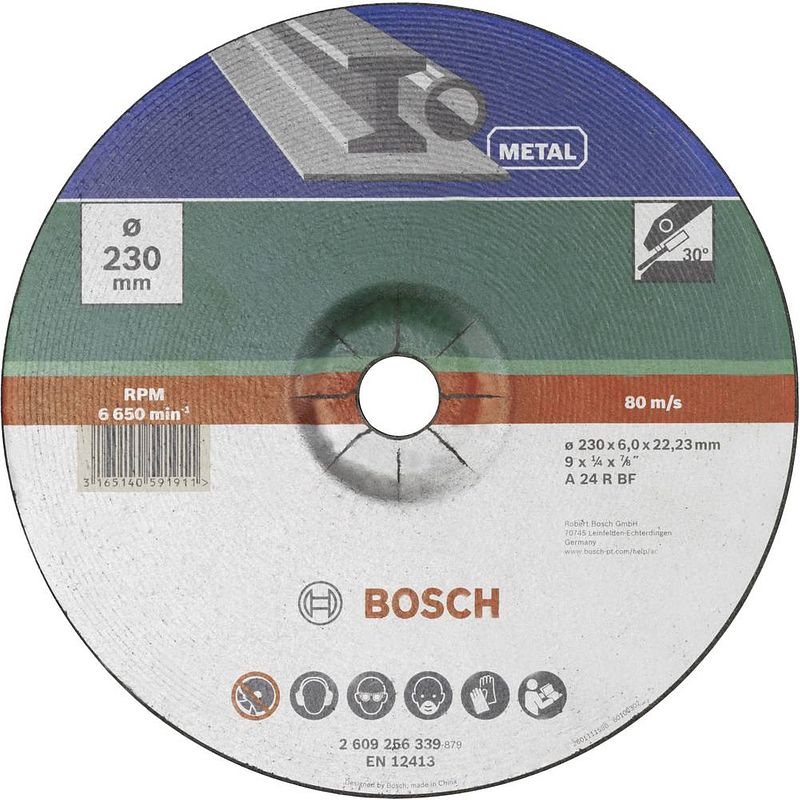 Foto van Bosch accessories 2609256339 bosch afbraamschijf gebogen 230 mm 22.23 mm 1 stuk(s)