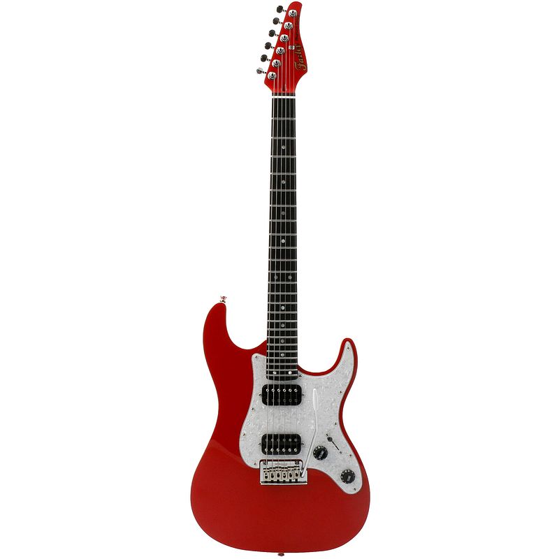 Foto van Fazley phynica fsst920-car candy apple red elektrische gitaar