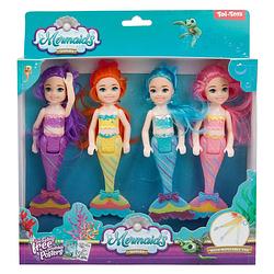 Foto van Toi-toys mermaids zeemeermin pop zusjes, 4st.