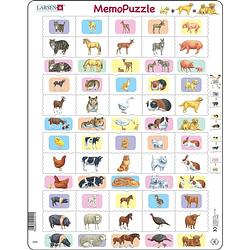 Foto van Larsen legpuzzel maxi ouder- en babydieren 40 stukjes