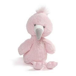 Foto van Gund baby toothpick-knuffel aubrey de flamingo roze 30,5cm