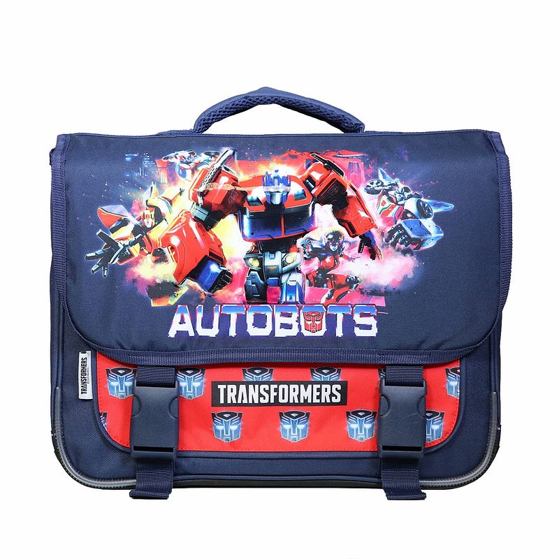 Foto van Transformers jongens schoolrugzak boekentas blauw 34x14x38