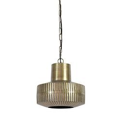 Foto van Light & living - hanglamp demsey - 30x30x30 - brons