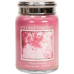Foto van Village candle village geurkaars cherry blossom kersenbloesem rijpe kers zoet talkpoeder - large jar
