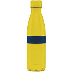 Foto van Boddels twee+ thermosfles drinkfles - 0,5 liter - geel/blauw