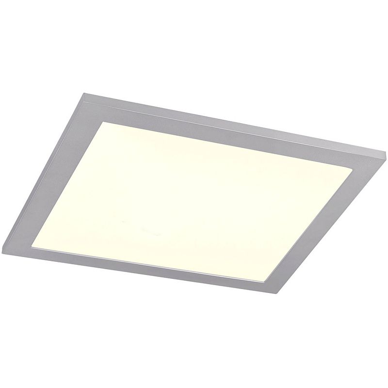 Foto van Led plafondlamp wiz - smart led - trion alineon - slimme led - dimbaar - aanpasbare kleur - 15w - mat titaan - vierkant