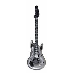Foto van Opblaasbare gitaar zilver 106 cm - opblaasfiguren