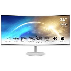 Foto van Msi pro mp341cqwde led-monitor energielabel g (a - g) 86.4 cm (34 inch) 3440 x 1440 pixel 21:9 1 ms displayport, hdmi, hoofdtelefoon (3.5 mm jackplug) va led