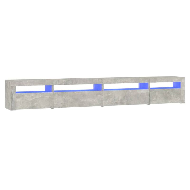 Foto van Vidaxl tv-meubel met led-verlichting 270x35x40 cm betongrijs