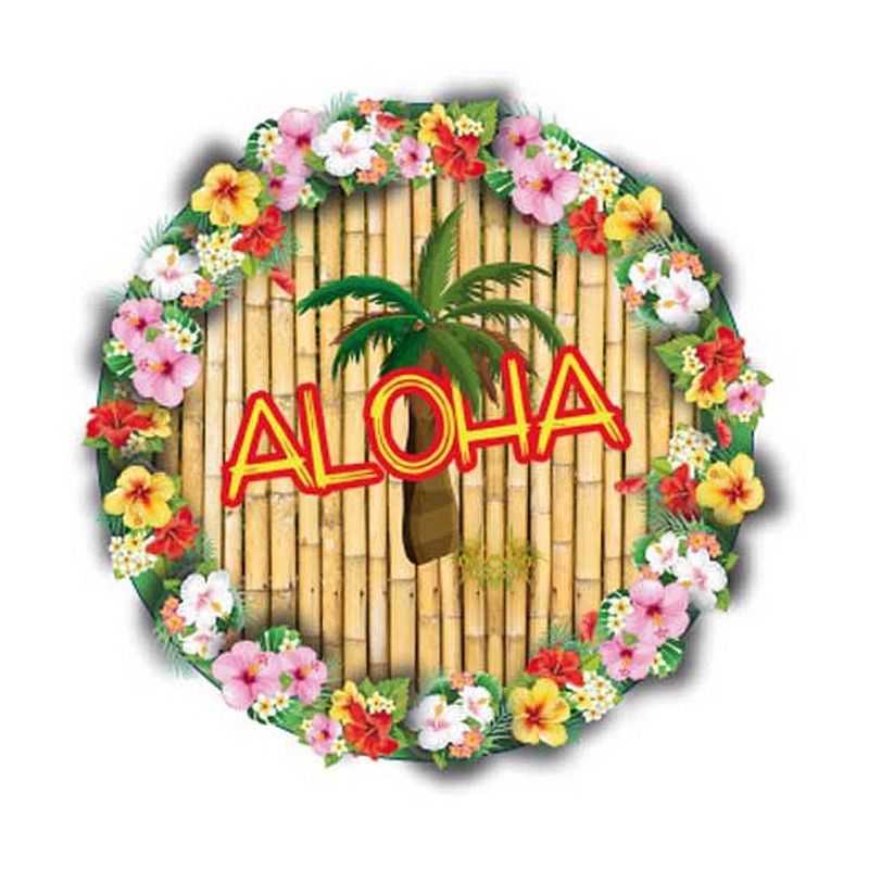 Foto van 50x hawaii thema bierviltjes - bierfiltjes