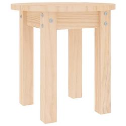 Foto van The living store salontafel - hout - 35 x 35 cm - rustieke uitstraling