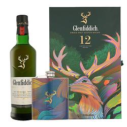 Foto van Glenfiddich 12 years + flask 0.7 liter whisky