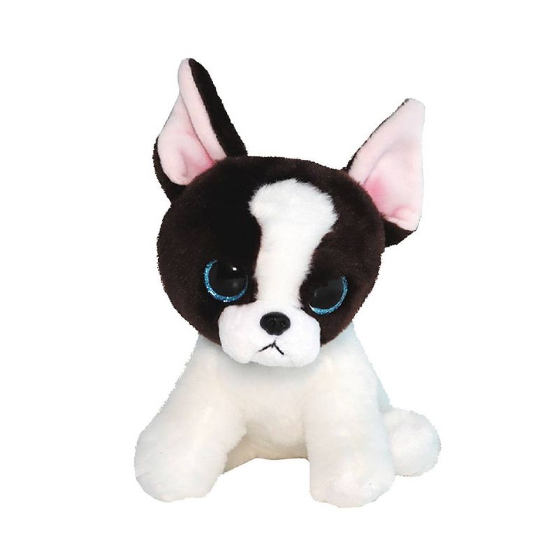 Foto van Ty beanie boos's knuffelhond portia bruin 15 cm