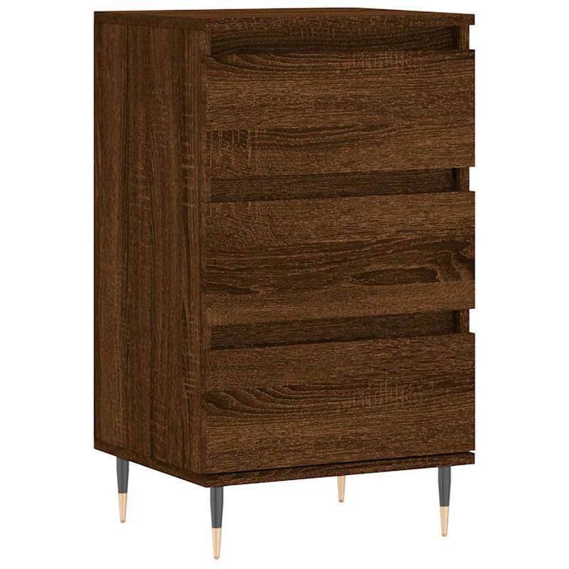 Foto van Vidaxl dressoir 40x35x70 cm bewerkt hout bruineikenkleurig