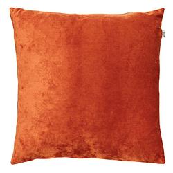 Foto van Dutch decor sky - kussenhoes velvet potters clay 45x45 cm - oranje - oranje