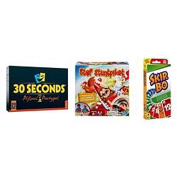 Foto van Spellenbundel - 3 stuks - 30 seconds & skip-bo & stef stuntpiloot