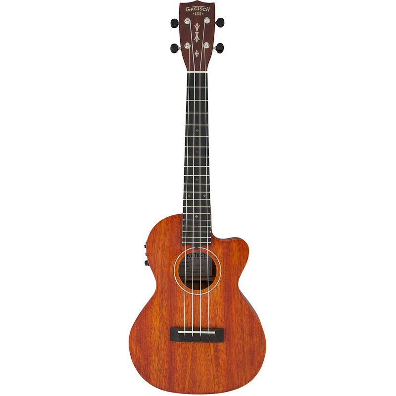 Foto van Gretsch g9121 a.c.e. tenor ukulele elektrisch-akoestische tenor ukelele met gigbag