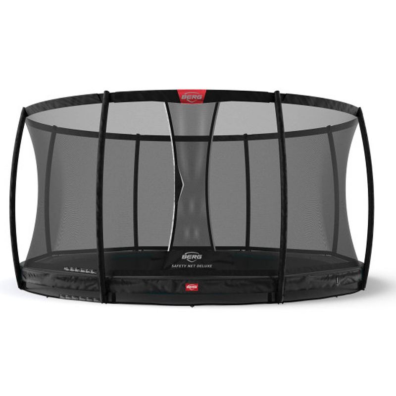 Foto van Berg trampoline champion inground 330 black limited edition + safetynet deluxe - met airflow - zwart