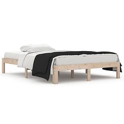 Foto van Vidaxl bedframe massief hout 135x190 cm double