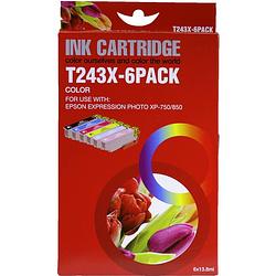 Foto van Huismerk epson 24xl multipack zwart en kleur zwart en kleur cartridge