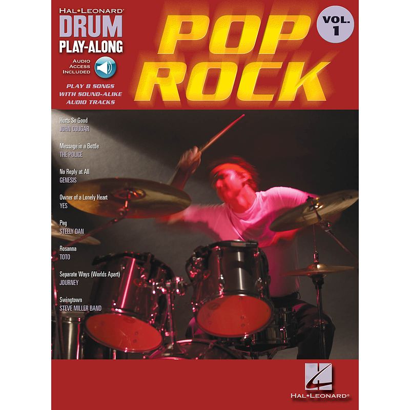 Foto van Hal leonard drum play-along vol. 1 pop / rock