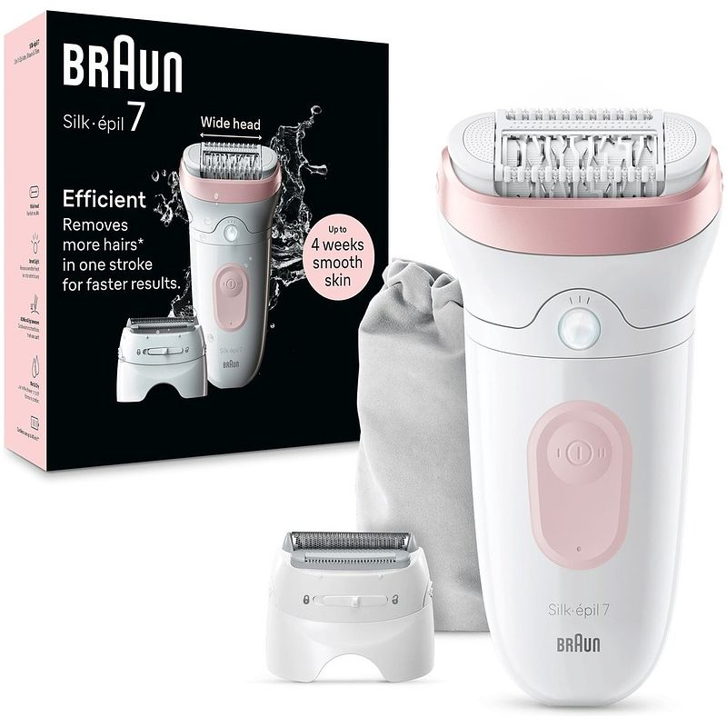 Foto van Braun silk-epil 7 7-030 epilator roze