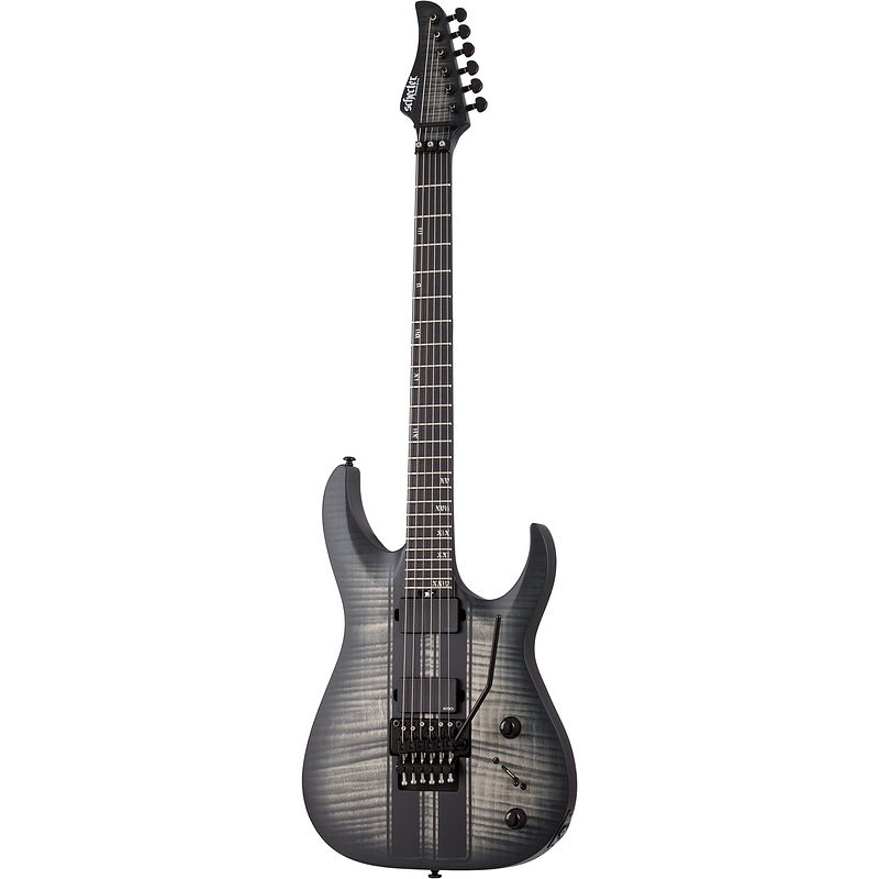 Foto van Schecter banshee gt fr satin charcoal burst elektrische gitaar