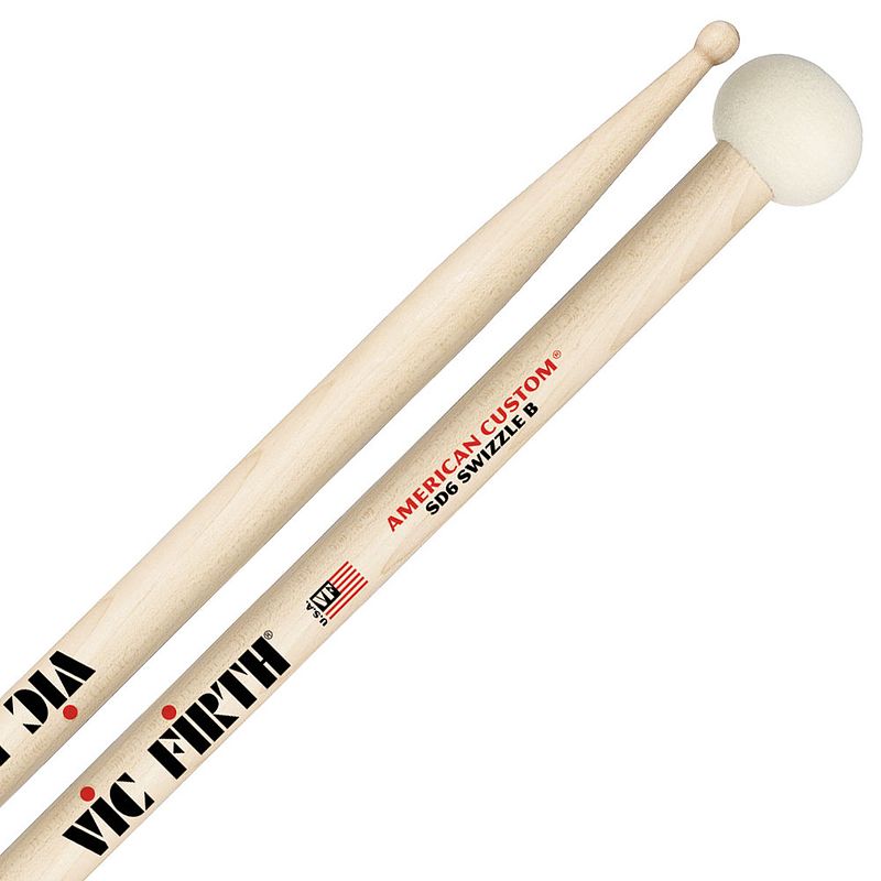 Foto van Vic firth sd6 swizzle b multifunctionele drumstokken