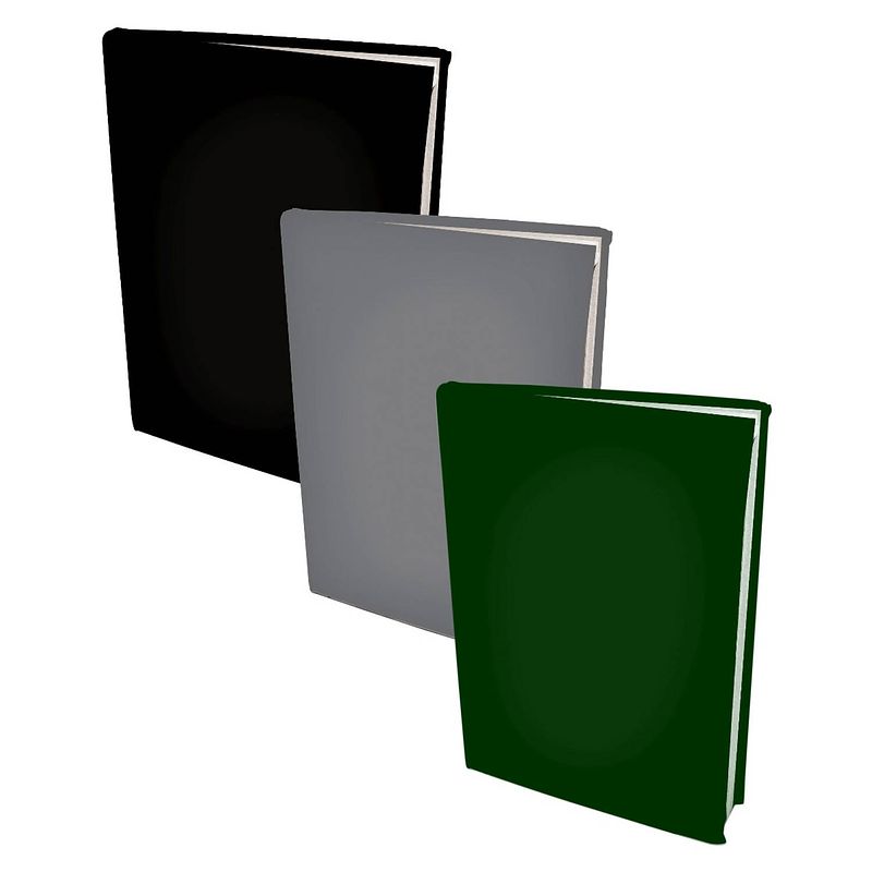 Foto van Assortiment rekbare boekenkaften - zwart, grijs en groen - 3 stuks