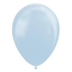 Foto van Wefiesta ballonnen parel 30 cm latex lichtblauw 10 stuks